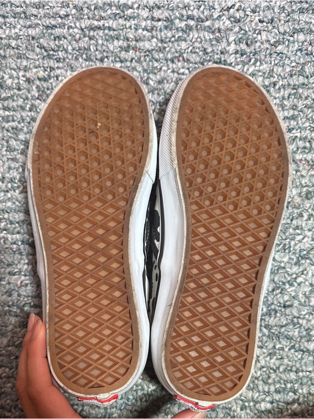 Vans Unisex Slip-On Sneakers in Black and White Cow Print - Picture 10 of 11
